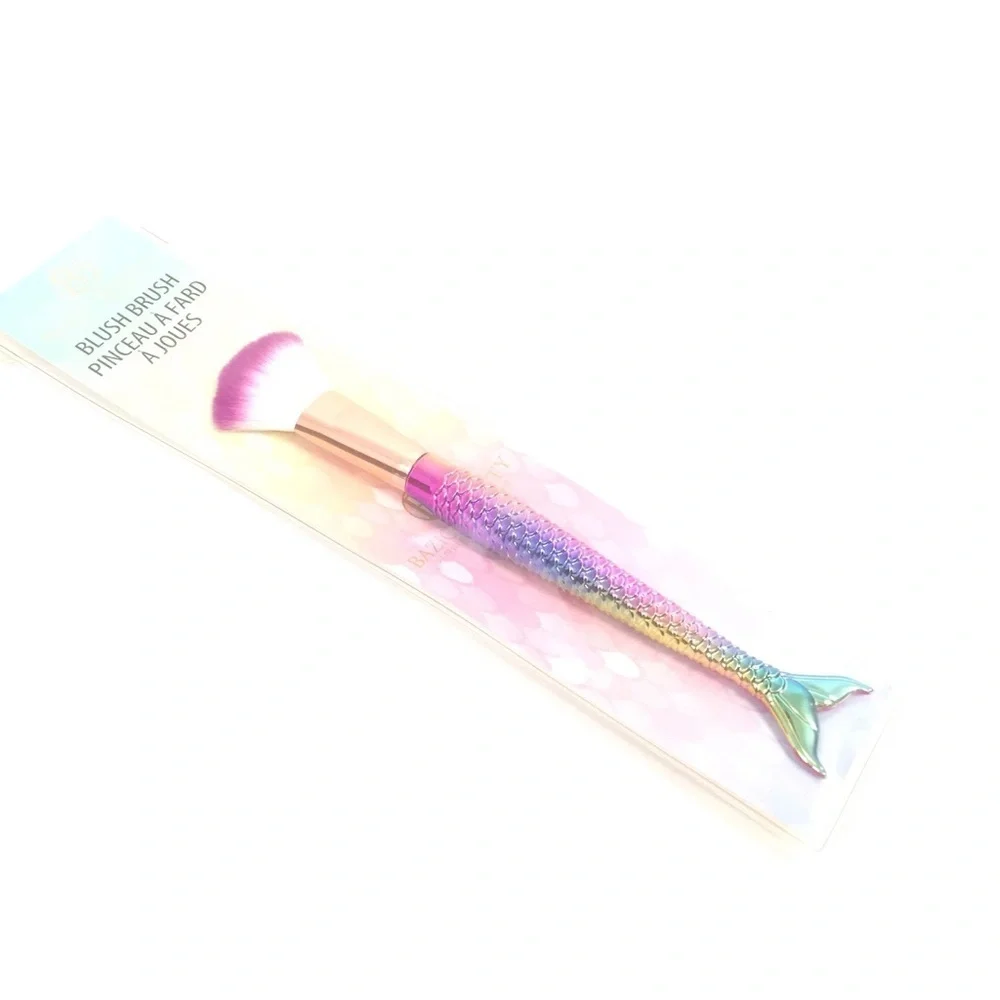 Bazic Beauty Rainbow Mermaid Fin Blush Brush
